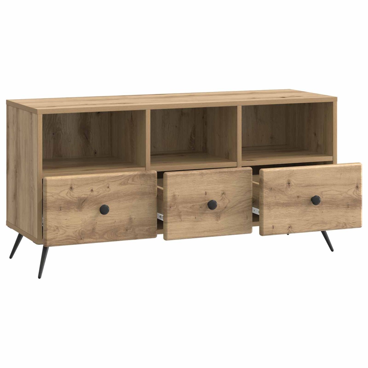 vidaXL Ντουλάπι TV 102 x 34,5 x 50 εκ. Artisan Δρυς Επεξεργασμένο Ξύλο