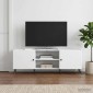 vidaXL Ντουλάπι TV Λευκό 150 x 31 x 50 εκ. Επεξεργασμένο Ξύλο