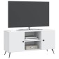 vidaXL Ντουλάπι TV Λευκό 102 x 34,5 x 50 εκ. Επεξεργασμένο Ξύλο