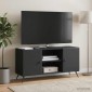 vidaXL Ντουλάπι TV Μαύρο 102 x 34,5 x 50 εκ. Επεξεργασμένο Ξύλο