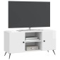 vidaXL Ντουλάπι TV Γυαλιστερό Λευκό 102 x 34,5 x 50 εκ.