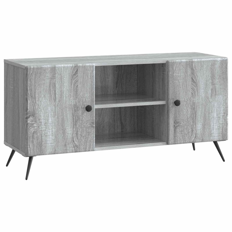 vidaXL Ντουλάπι TV Γκρι Sonoma 102 x 34,5 x 50 εκ. Επεξεργασμένο Ξύλο