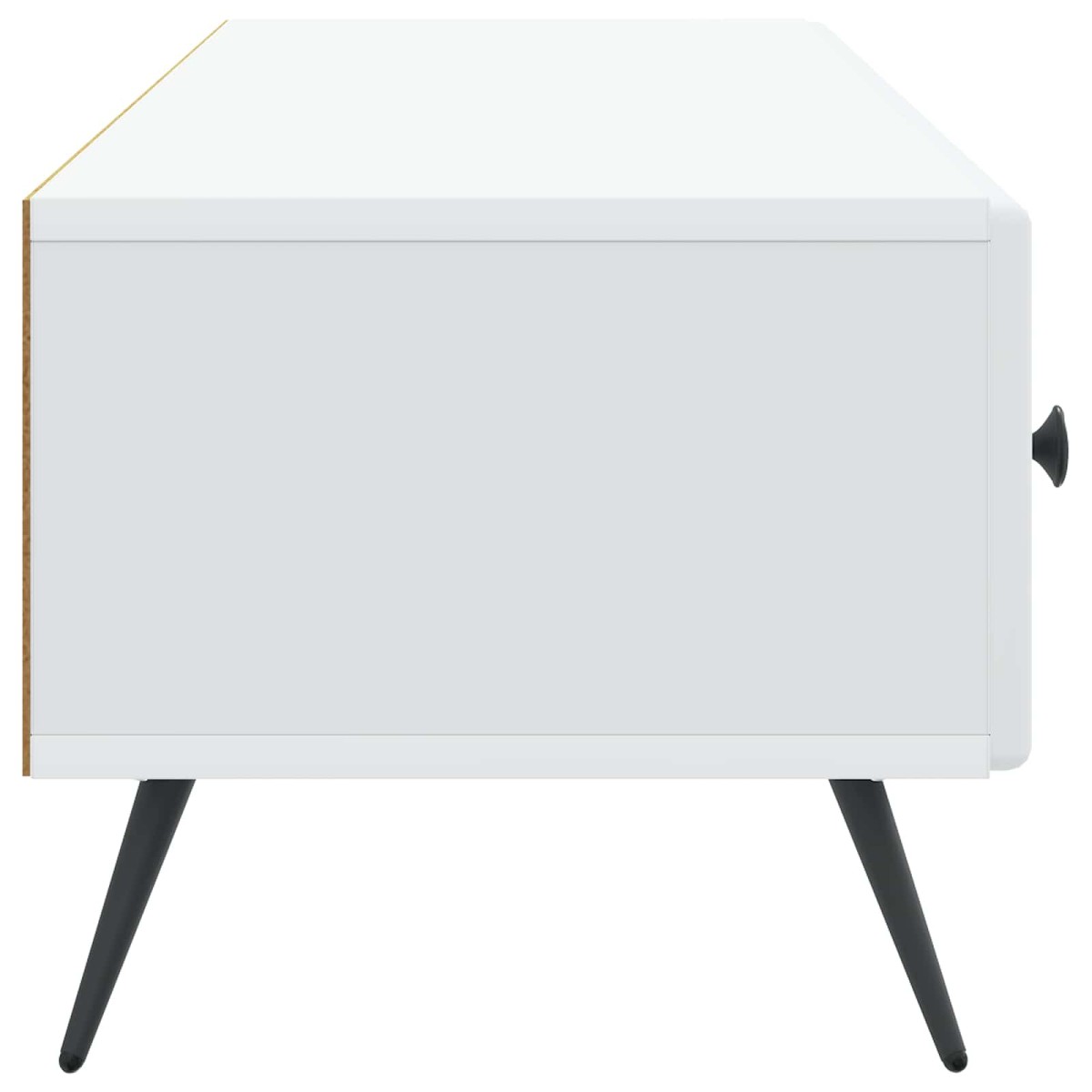 vidaXL Ντουλάπι TV Λευκό 147 x 34,5 x 30 εκ Επεξεργασμένο Ξύλο