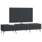 vidaXL Ντουλάπι TV Μαύρο 147 x 34,5 x 30 εκ Επεξεργασμένο Ξύλο