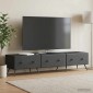 vidaXL Ντουλάπι TV Μαύρο 147 x 34,5 x 30 εκ Επεξεργασμένο Ξύλο