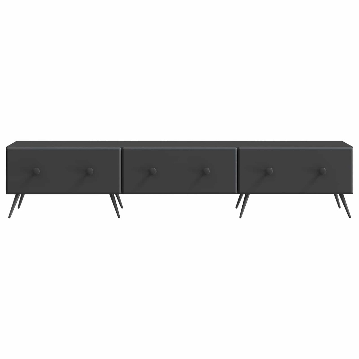vidaXL Ντουλάπι TV Μαύρο 147 x 34,5 x 30 εκ Επεξεργασμένο Ξύλο