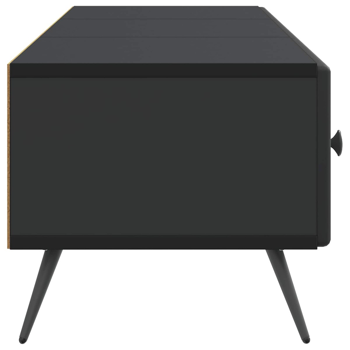 vidaXL Ντουλάπι TV Μαύρο 147 x 34,5 x 30 εκ Επεξεργασμένο Ξύλο
