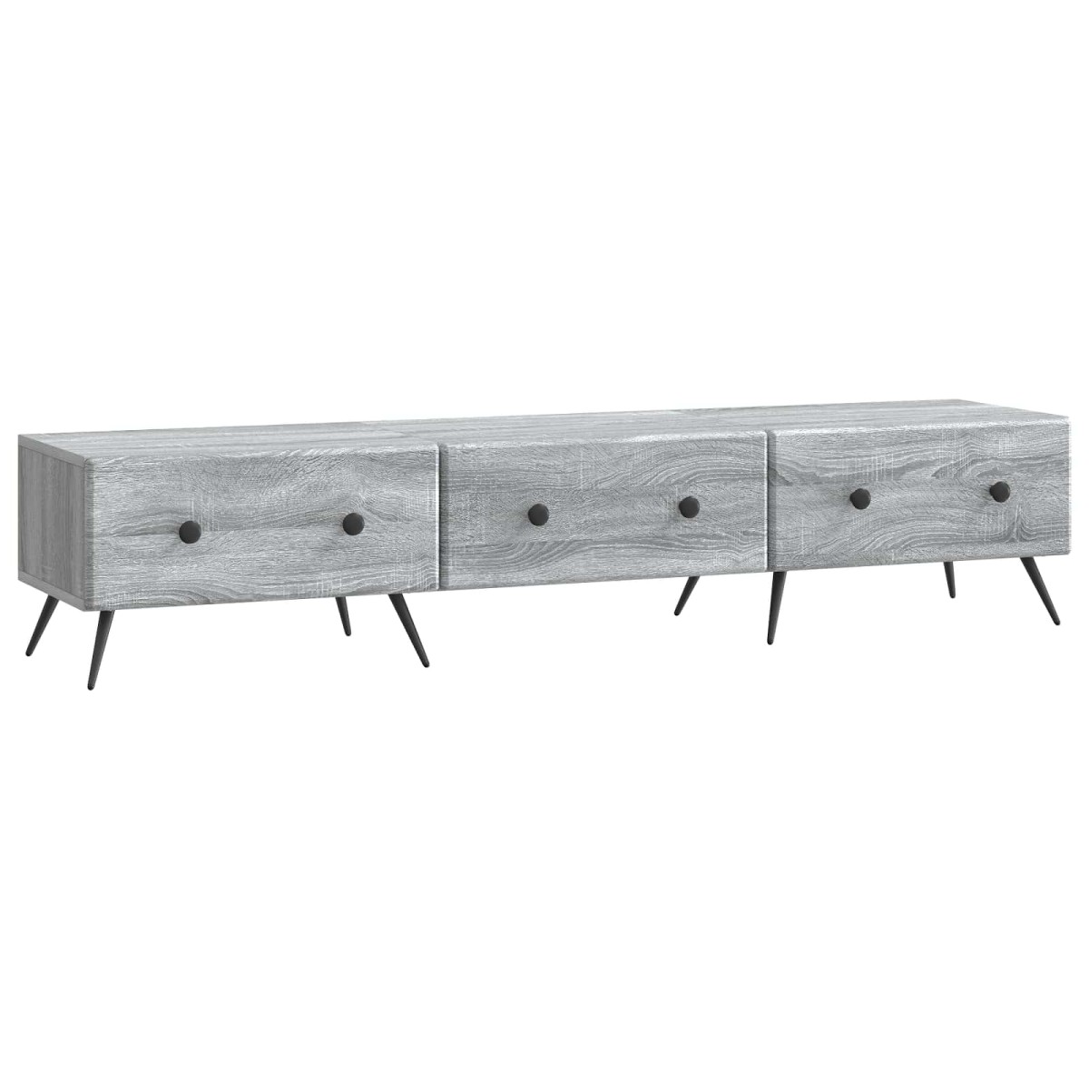 vidaXL Ντουλάπι TV Γκρι Sonoma 147 x 34,5 x 30 εκ Επεξεργασμένο Ξύλο