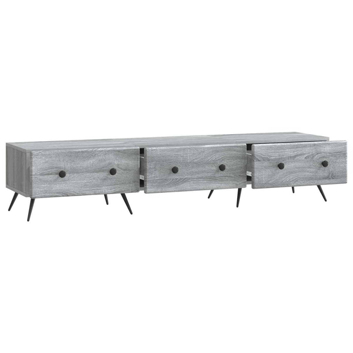 vidaXL Ντουλάπι TV Γκρι Sonoma 147 x 34,5 x 30 εκ Επεξεργασμένο Ξύλο