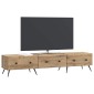 vidaXL Ντουλάπι TV 147 x 34,5 x 30 εκ Artisan Δρυς Επεξεργασμένο Ξύλο