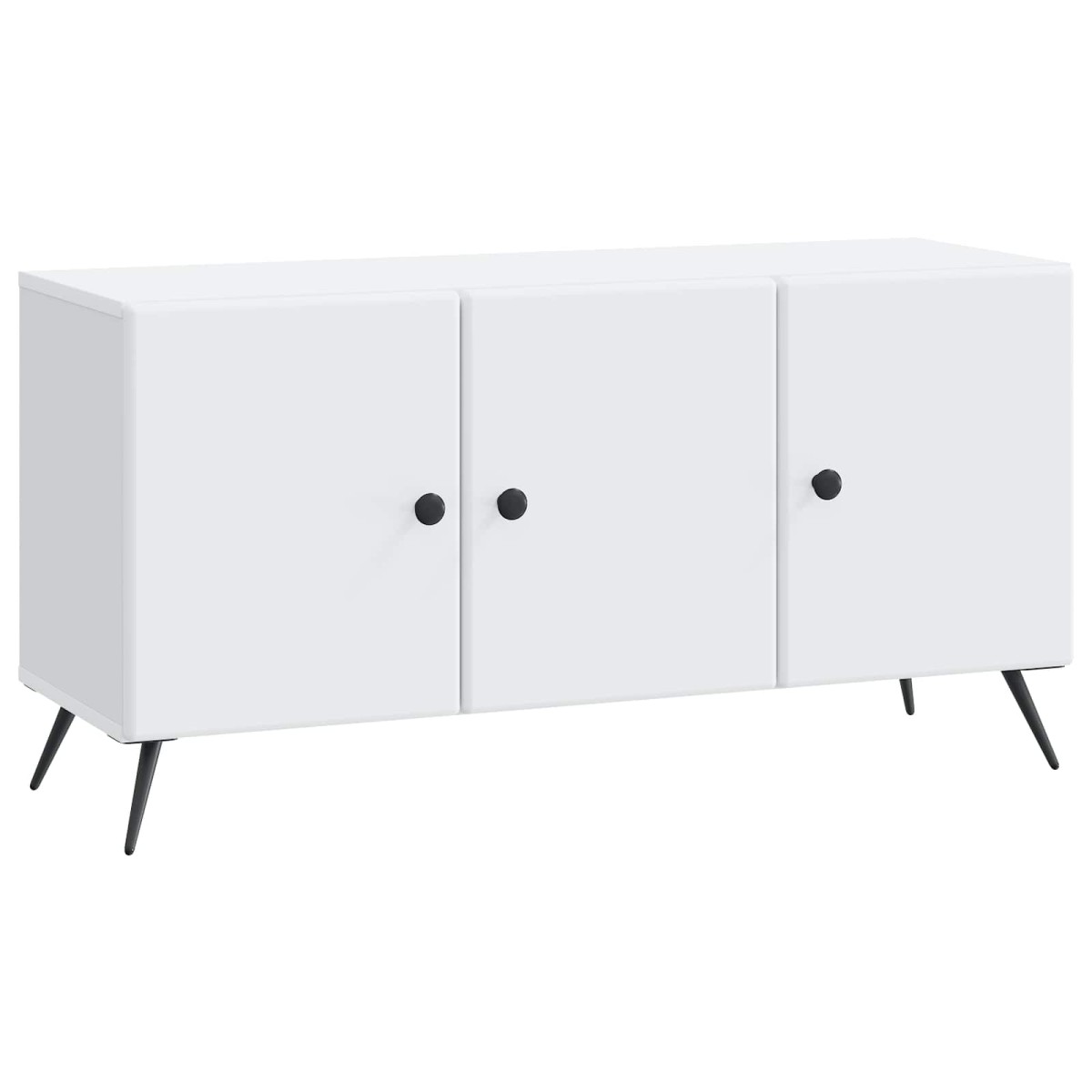 vidaXL Ντουλάπι TV Λευκό 99 x 34,5 x 50 εκ. Επεξεργασμένο Ξύλο