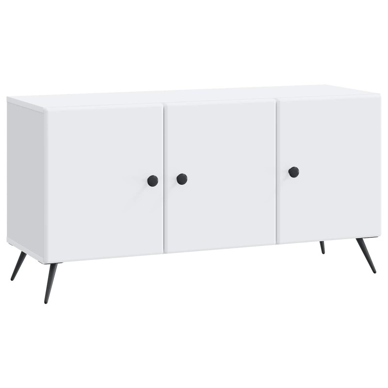 vidaXL Ντουλάπι TV Λευκό 99 x 34,5 x 50 εκ. Επεξεργασμένο Ξύλο