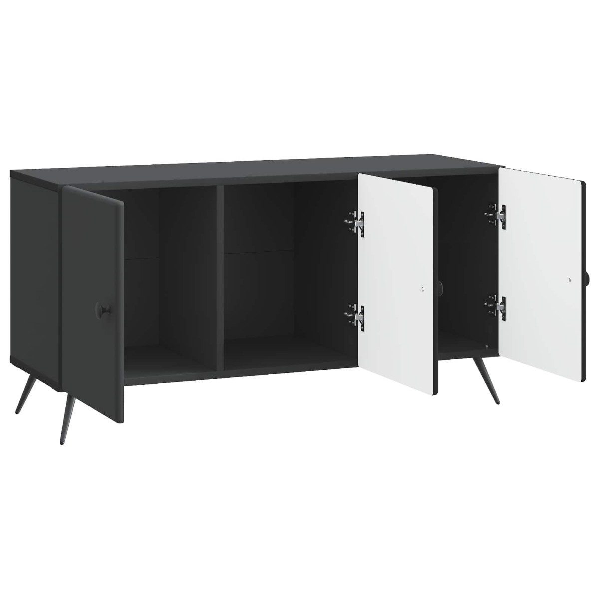 vidaXL Ντουλάπι TV Μαύρο 99 x 34,5 x 50 εκ. Επεξεργασμένο Ξύλο
