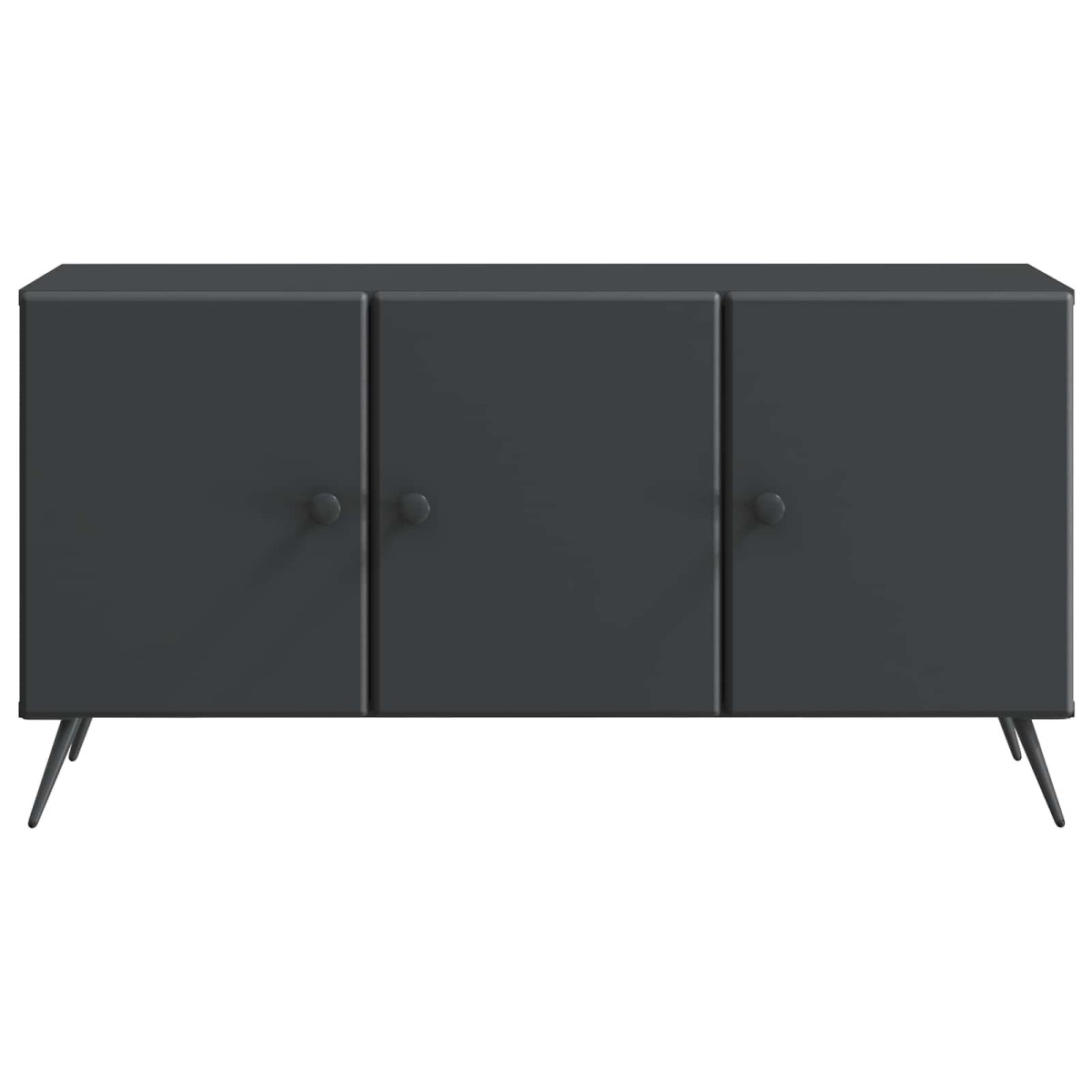 vidaXL Ντουλάπι TV Μαύρο 99 x 34,5 x 50 εκ. Επεξεργασμένο Ξύλο