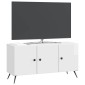 vidaXL Ντουλάπι TV Γυαλιστερό Λευκό 99 x 34,5 x 50 εκ.