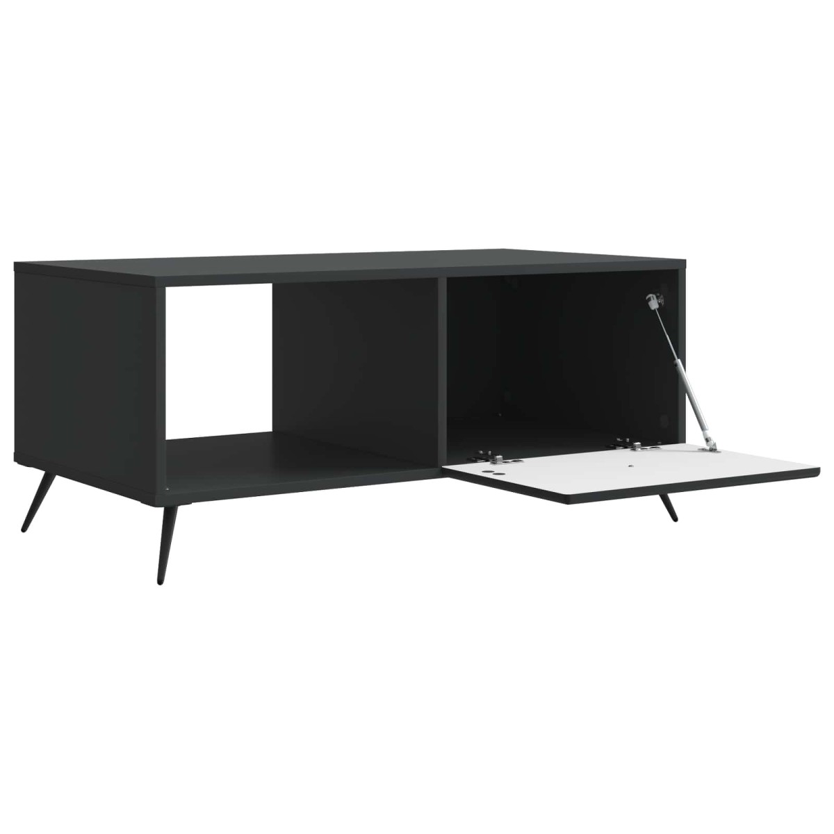 vidaXL Τραπεζάκι σαλονιού Μαύρο 90 x 50 x 40 cm Επεξεργασμένο Ξύλο