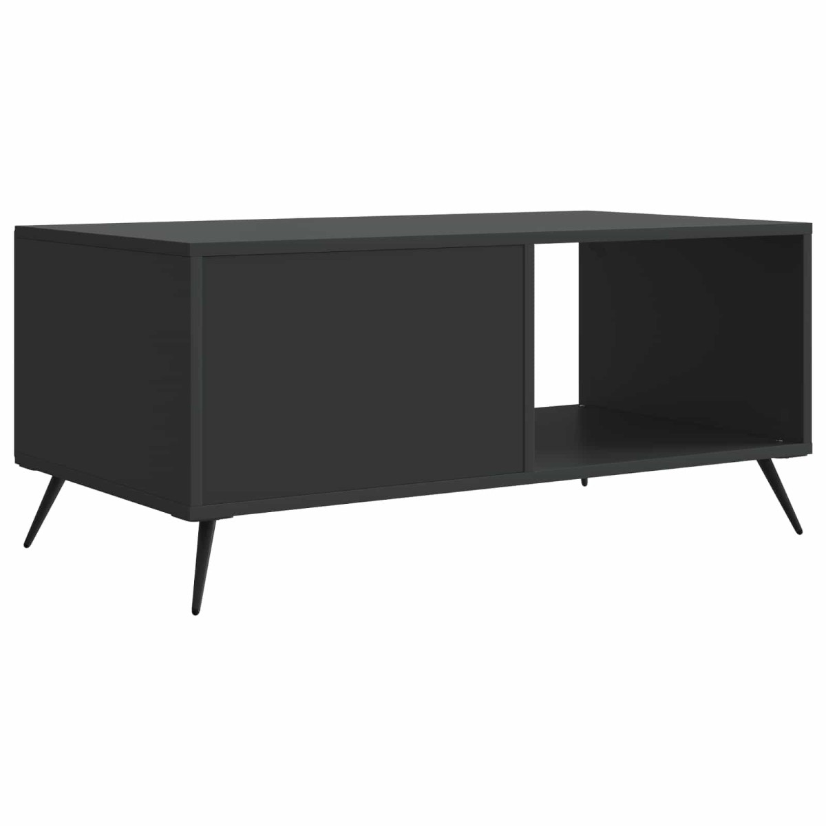 vidaXL Τραπεζάκι σαλονιού Μαύρο 90 x 50 x 40 cm Επεξεργασμένο Ξύλο