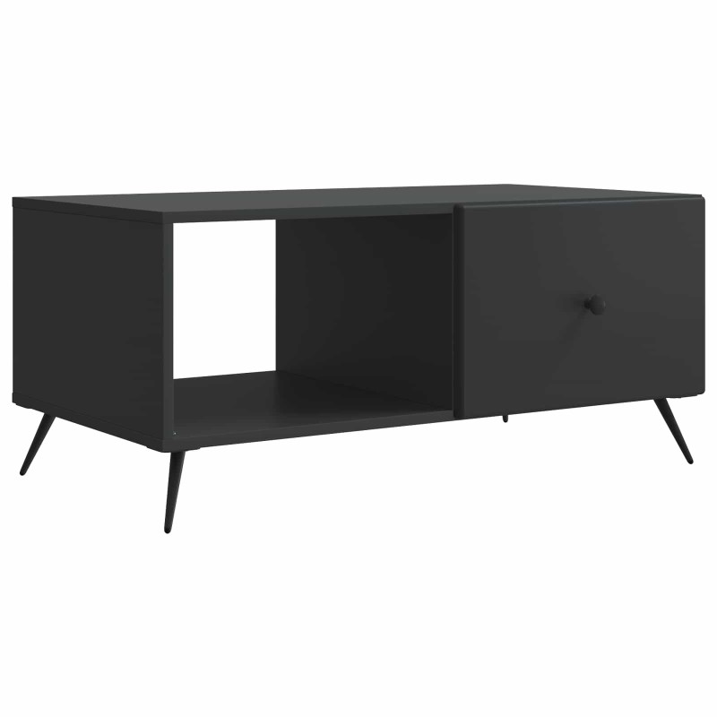 vidaXL Τραπεζάκι σαλονιού Μαύρο 90 x 50 x 40 cm Επεξεργασμένο Ξύλο