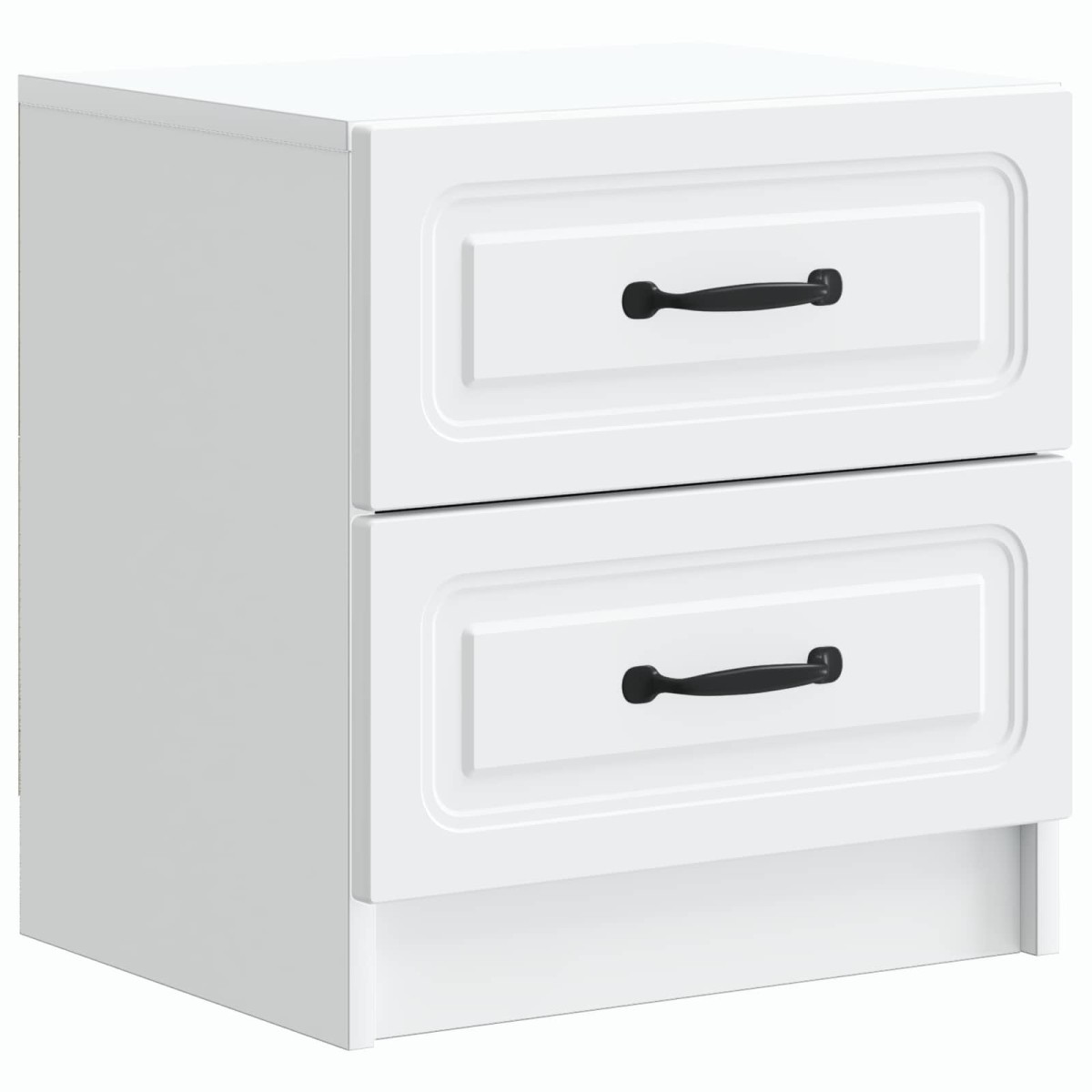 vidaXL Κομοδίνο Λευκό 43 x 34,5 x 44,5 εκ Επεξεργασμένο Ξύλο