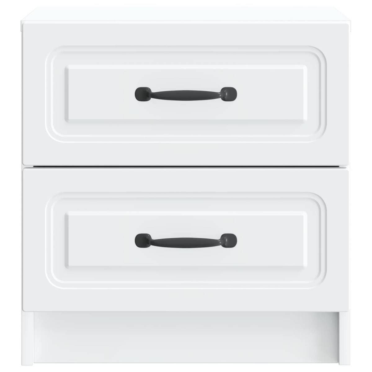 vidaXL Κομοδίνο Λευκό 43 x 34,5 x 44,5 εκ Επεξεργασμένο Ξύλο
