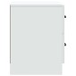 vidaXL Κομοδίνο Λευκό 43 x 34,5 x 44,5 εκ Επεξεργασμένο Ξύλο