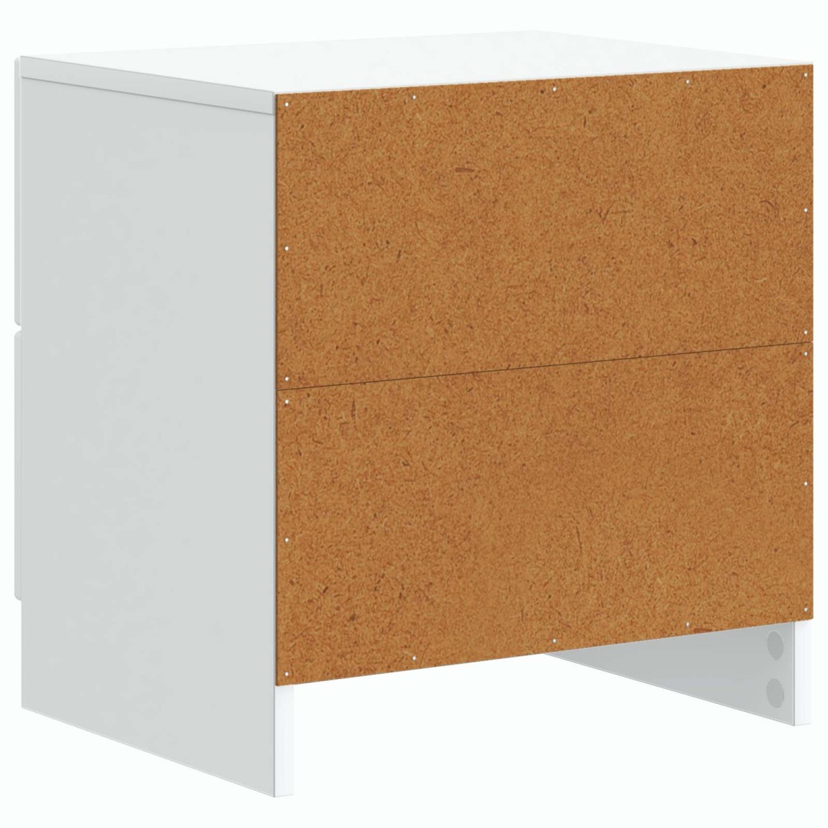 vidaXL Κομοδίνο Λευκό 43 x 34,5 x 44,5 εκ Επεξεργασμένο Ξύλο