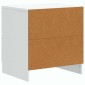 vidaXL Κομοδίνο Λευκό 43 x 34,5 x 44,5 εκ Επεξεργασμένο Ξύλο