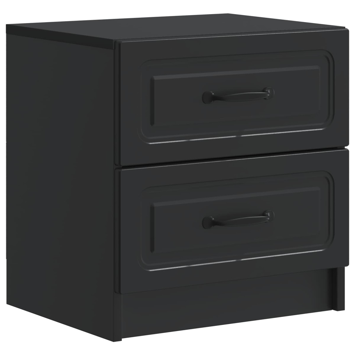 vidaXL Κομοδίνο Μαύρο 43 x 34,5 x 44,5 εκ Επεξεργασμένο Ξύλο