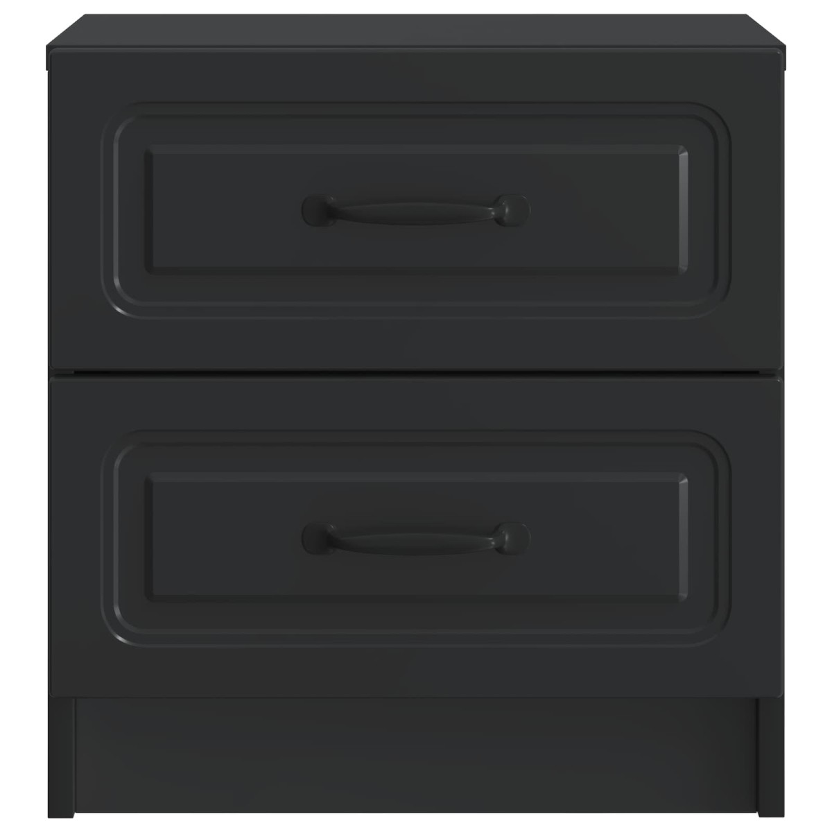vidaXL Κομοδίνο Μαύρο 43 x 34,5 x 44,5 εκ Επεξεργασμένο Ξύλο
