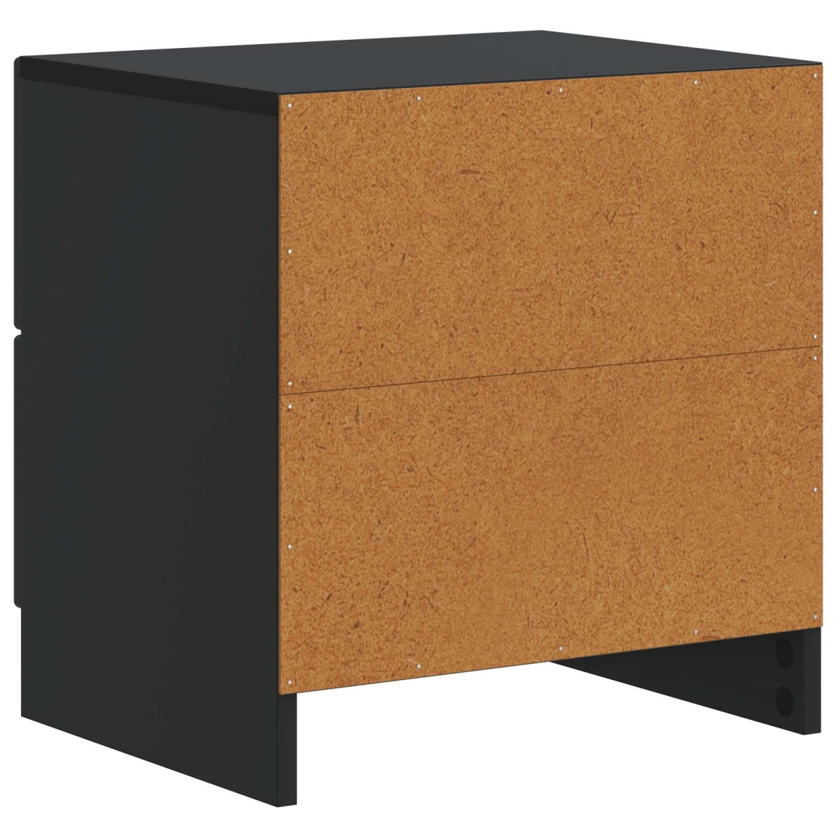 vidaXL Κομοδίνο Μαύρο 43 x 34,5 x 44,5 εκ Επεξεργασμένο Ξύλο