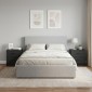 vidaXL Κομοδίνο 2 τεμ. Μαύρο 43 x 34,5 x 44,5 εκ Επεξεργασμένο Ξύλο