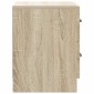 vidaXL Κομοδίνο Sonoma Δρυς 43 x 34,5 x 44,5 εκ Επεξεργασμένο Ξύλο