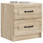 vidaXL Κομοδίνο 2 τεμ. Sonoma Δρυς 43 x 34,5 x 44,5 εκ