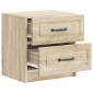 vidaXL Κομοδίνο 2 τεμ. Sonoma Δρυς 43 x 34,5 x 44,5 εκ