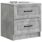 vidaXL Κομοδίνο Γκρι Σκυροδέματος 43 x 34,5 x 44,5 εκ