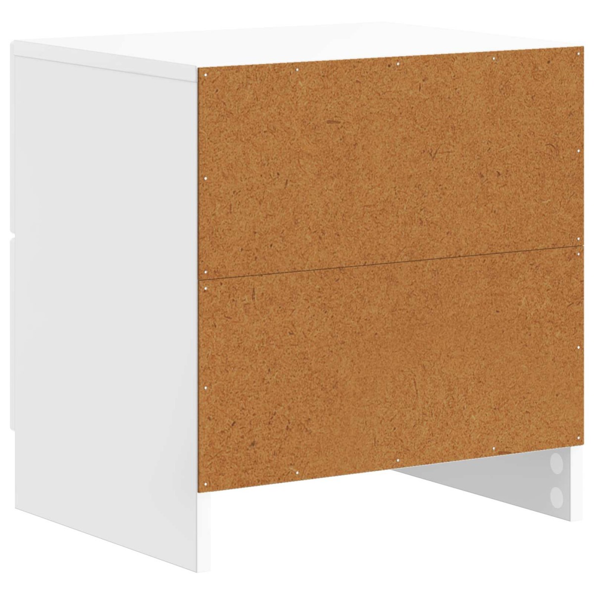 vidaXL Κομοδίνο Γυαλιστερό Λευκό 43 x 34,5 x 44,5 εκ
