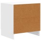 vidaXL Κομοδίνο Γυαλιστερό Λευκό 43 x 34,5 x 44,5 εκ