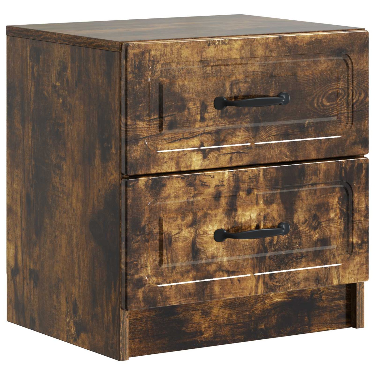 vidaXL Κομοδίνο Καπνισμένο Ξύλο Δρυός 43 x 34,5 x 44,5 εκ