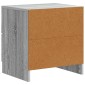 vidaXL Κομοδίνο Γκρι Sonoma 43 x 34,5 x 44,5 εκ Επεξεργασμένο Ξύλο