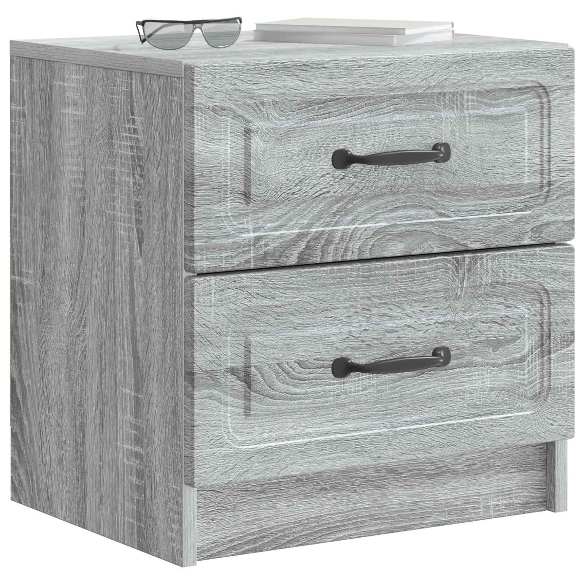 vidaXL Κομοδίνο 2 τεμ. Γκρι Sonoma 43 x 34,5 x 44,5 εκ