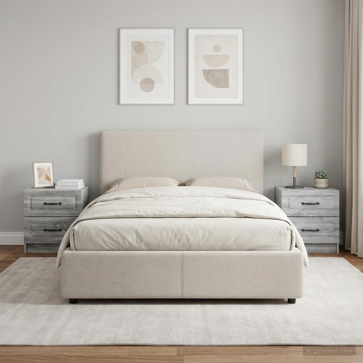 vidaXL Κομοδίνο 2 τεμ. Γκρι Sonoma 43 x 34,5 x 44,5 εκ