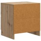 vidaXL Κομοδίνο Artisan Δρυς 43 x 34,5 x 44,5 εκ Επεξεργασμένο Ξύλο