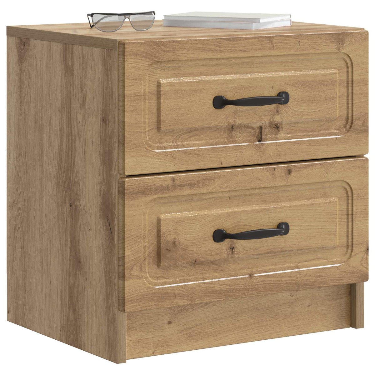 vidaXL Κομοδίνο 2 τεμ. Artisan Δρυς 43 x 34,5 x 44,5 εκ