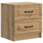 vidaXL Κομοδίνο 2 τεμ. Artisan Δρυς 43 x 34,5 x 44,5 εκ