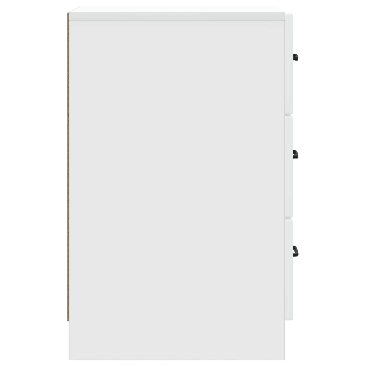 vidaXL Κομοδίνο με συρτάρι Λευκό 43 x 41 x 63,5 εκ. Επεξεργασμένο Ξύλο
