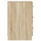 vidaXL Κομοδίνο Sonoma Δρυς 43 x 41 x 63,5 εκ. Επεξεργασμένο Ξύλο