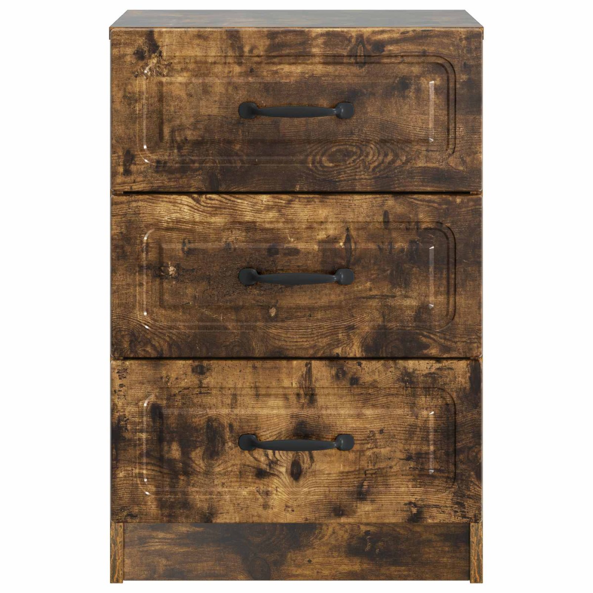 vidaXL Κομοδίνο Καπνισμένο Ξύλο Δρυός 43 x 41 x 63,5 εκ.
