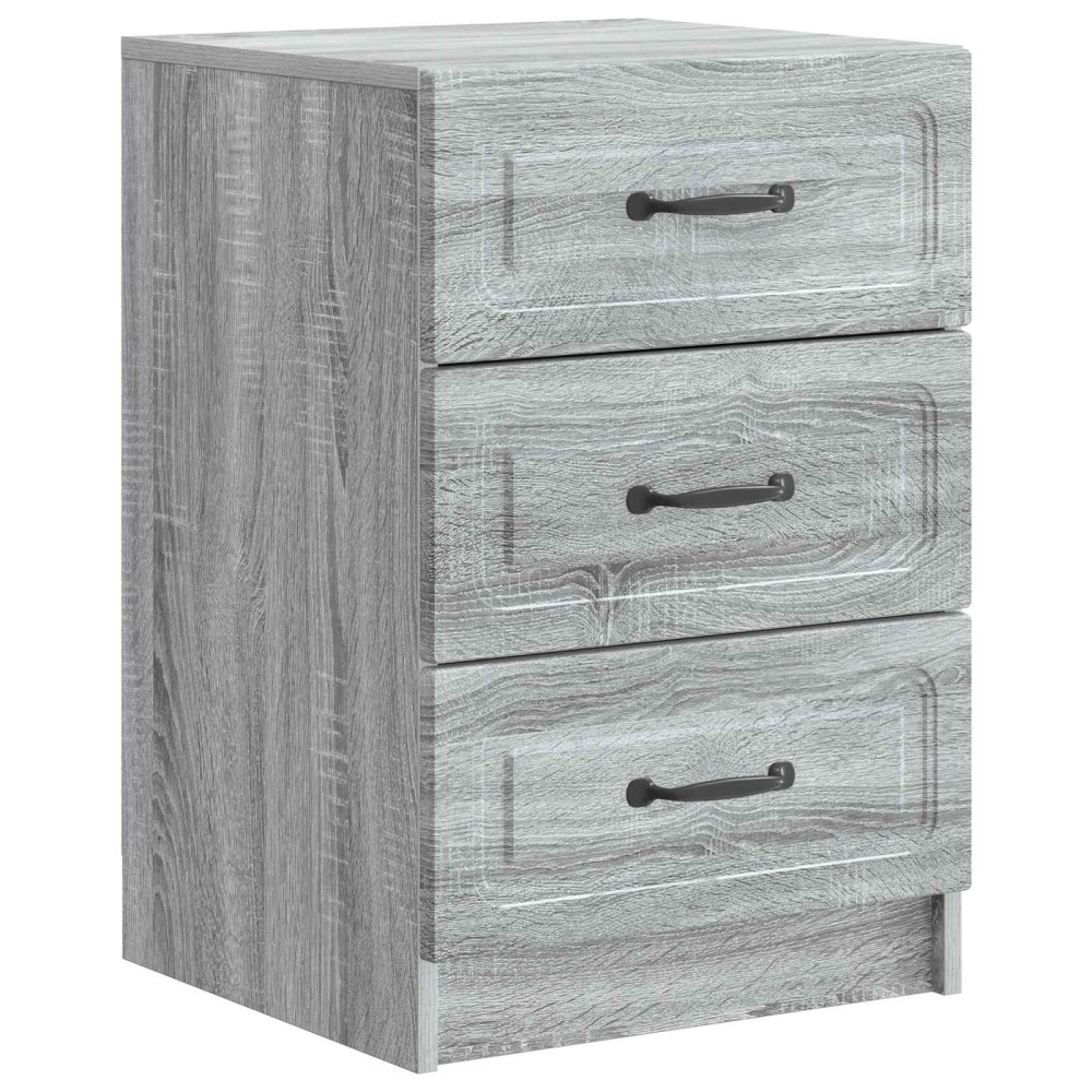 vidaXL Κομοδίνο Γκρι Sonoma 43 x 41 x 63,5 εκ. Επεξεργασμένο Ξύλο