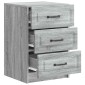 vidaXL Κομοδίνο Γκρι Sonoma 43 x 41 x 63,5 εκ. Επεξεργασμένο Ξύλο