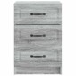 vidaXL Κομοδίνο Γκρι Sonoma 43 x 41 x 63,5 εκ. Επεξεργασμένο Ξύλο